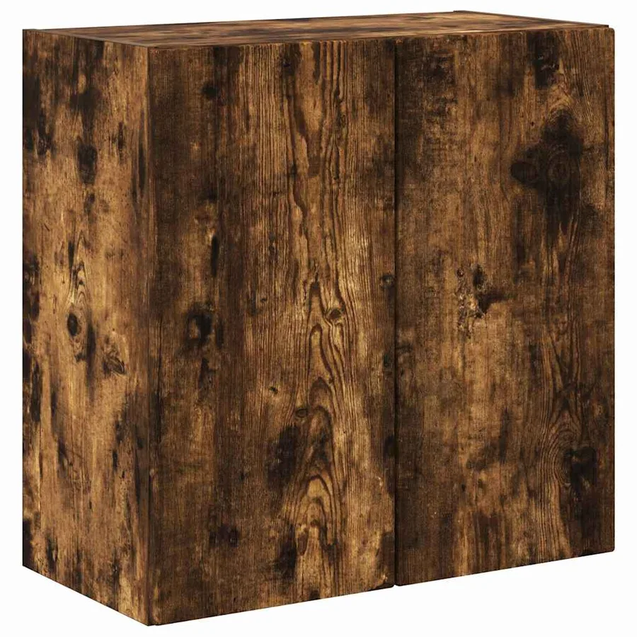 Meuble TV mural Chêne fumé 59,5 x 31 x 60 cm Bois d'ingénierie - 2