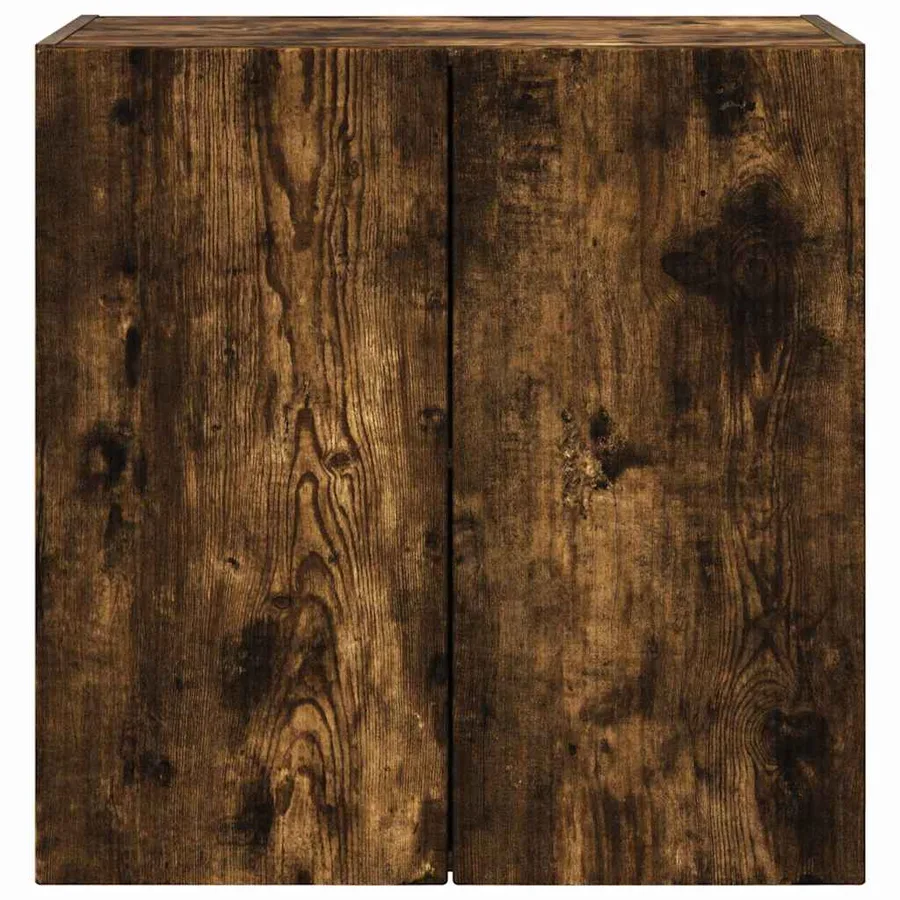Meuble TV mural Chêne fumé 59,5 x 31 x 60 cm Bois d'ingénierie - 6