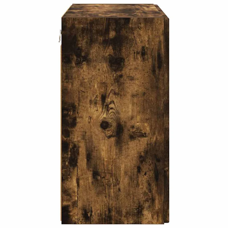 Meuble TV mural Chêne fumé 59,5 x 31 x 60 cm Bois d'ingénierie - 7