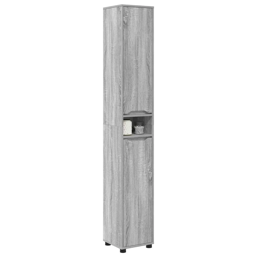 Cabinet de salle de bain Gris Sonoma 30,5 x 30 x 195 cm - 3
