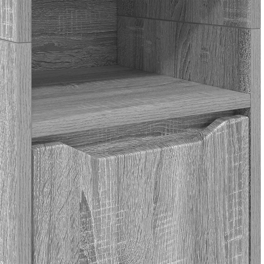 Cabinet de salle de bain Gris Sonoma 30,5 x 30 x 195 cm - 8