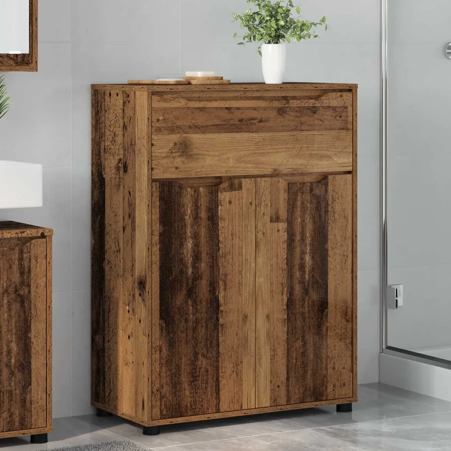 Cabinet de salle de bain Bois Ancien 72,5 x 36,5 x 100 cm