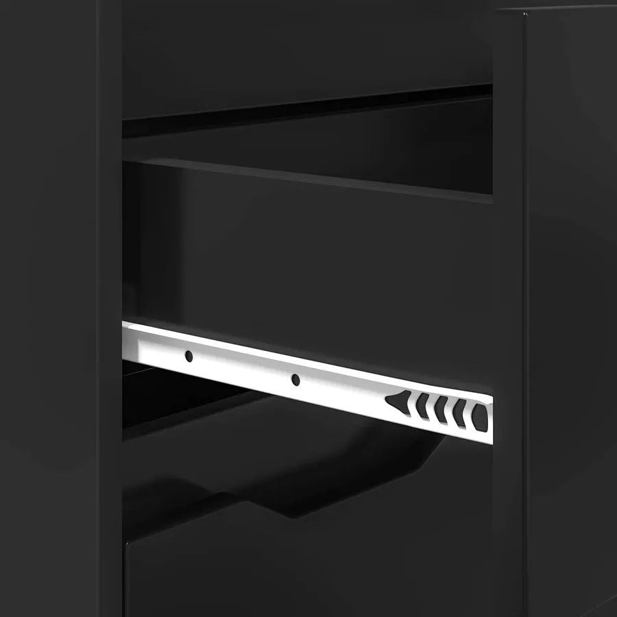 Cabinet de salle de bain avec tiroir Noir 72,5 x 36,5 x 100 cm - 10