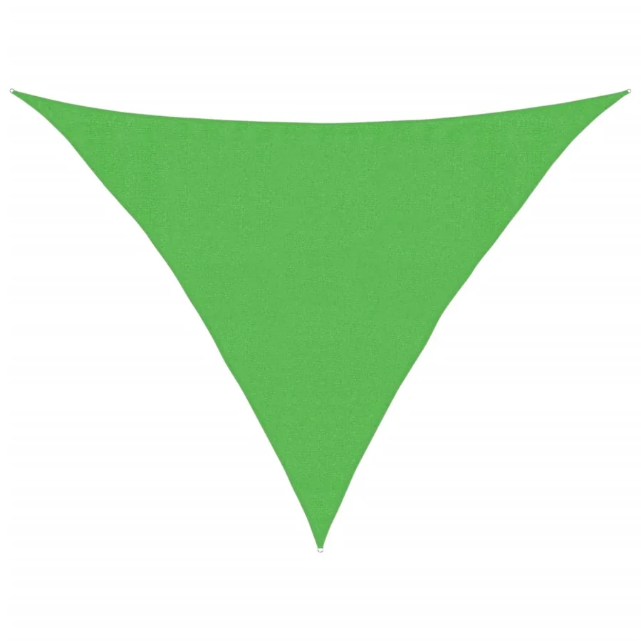 Voile d'ombrage 160 g/m² Vert clair 3,5x3,5x4,9 m PEHD - 2