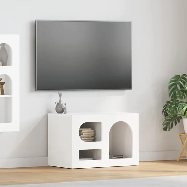 Meuble TV ELST 60 x 35 x 40 cm Blanc Bois d'ingénierie