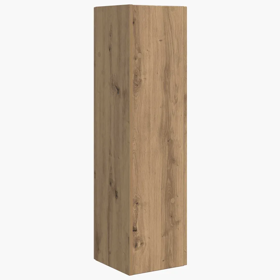 Meuble d'angle 27,5x27x102cm Bois d'ingénierie Chêne artisanal - 7
