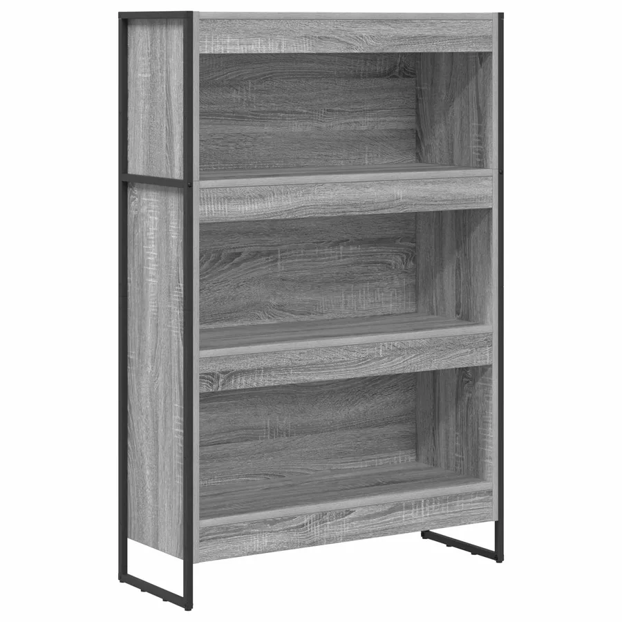 Bibliothèque Gris Sonoma 80 x 30 x 121 cm Bois d'ingénierie - 2