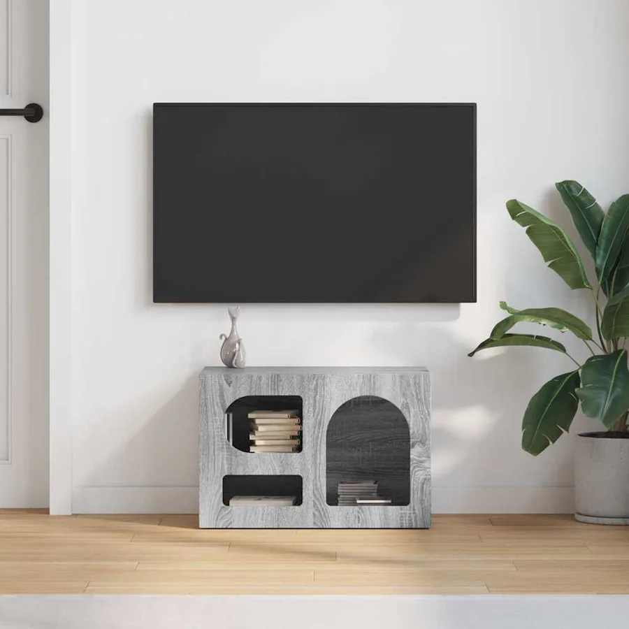 Meuble TV ELST 60 x 35 x 40 cm Gris Sonoma Bois d'ingénierie - 4