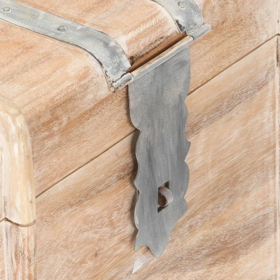 Coffre de rangement 90x40x40 cm bois d'acacia solide - 7