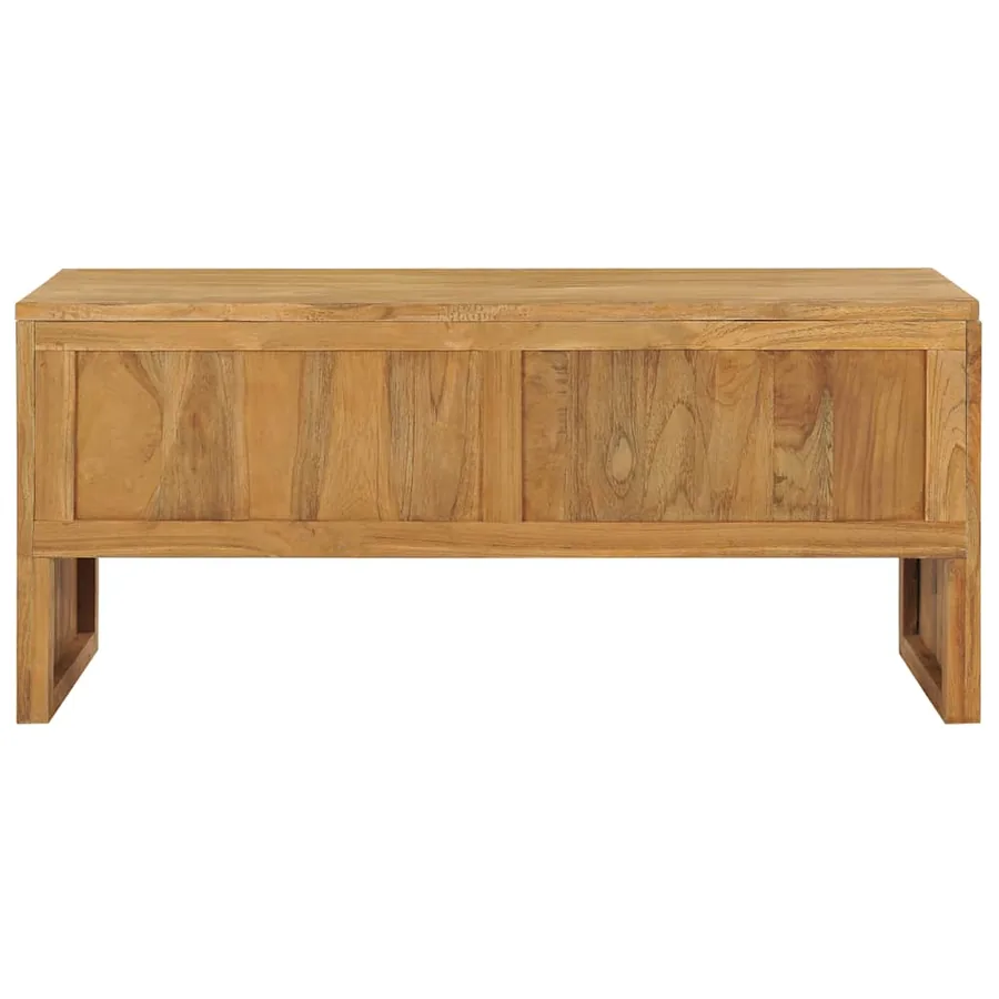Meuble TV 100x35x45 cm Bois de teck massif - 4