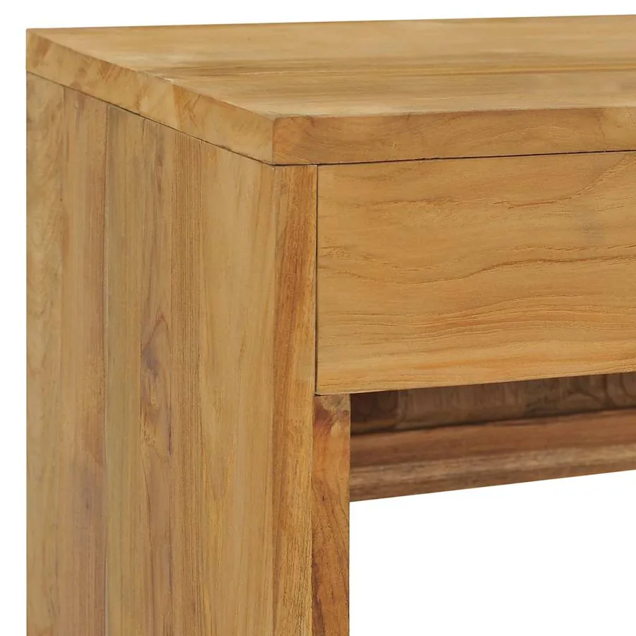 Meuble TV 100x35x45 cm Bois de teck massif - 7