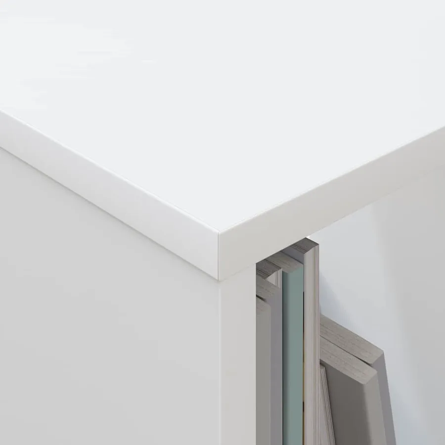 Étagère à magazines Blanc 68,5 x 30 x 45 cm - 5