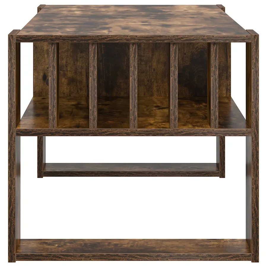Table basse Chêne fumé 92 x 49,5 x 45 cm Bois d'ingénierie - 6