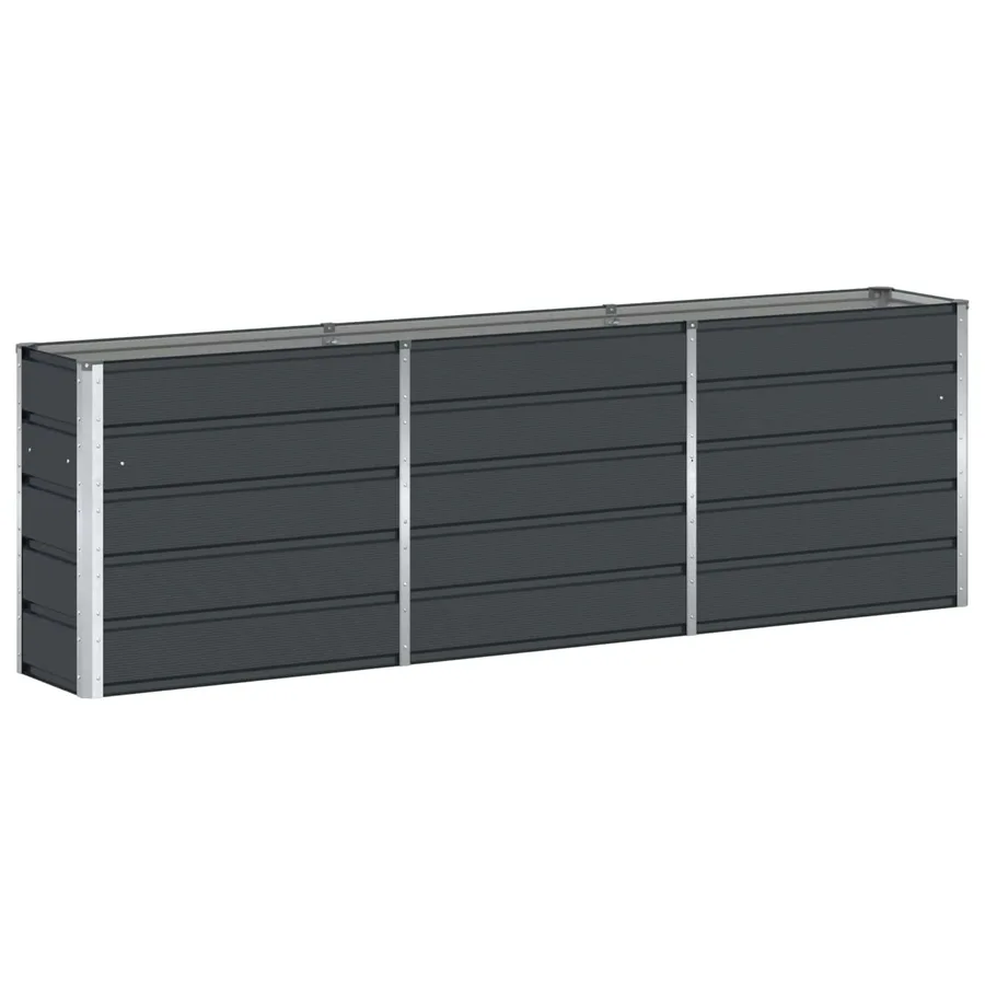 Jardinière Anthracite 240 x 40 x 75 cm Acier - 2