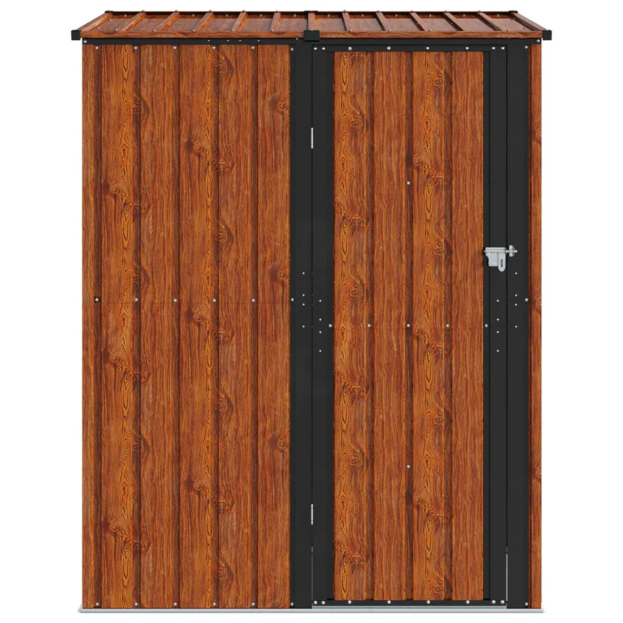 Cabanons de jardin Marron 153,5 x 86 x 200 cm Métал - 6