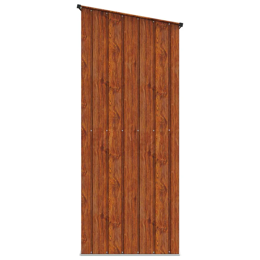 Cabanons de jardin Marron 153,5 x 86 x 200 cm Métал - 7
