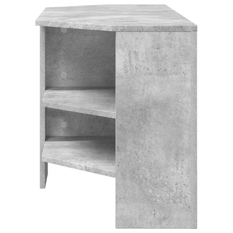 MeubleTVd'Angle Gris béton 102 x 40,5 x 45 cm Bois d'ingénierie - 6