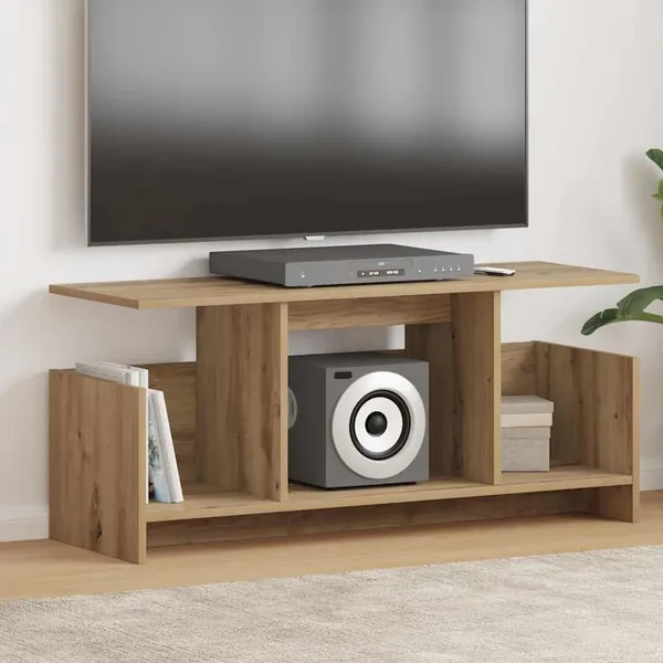 Meuble TV 102 x 35 x 45 cm Chêne artisanal Bois d'ingénierie