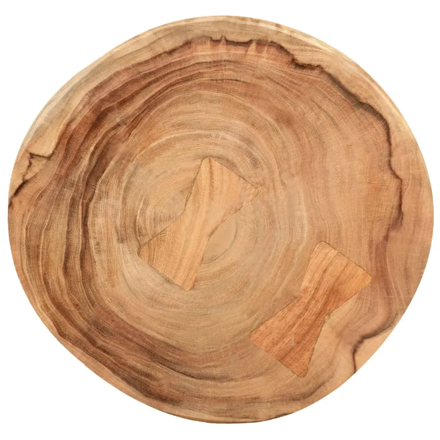 Tabourets de bar lot de 2 bois d'acacia massif - 6