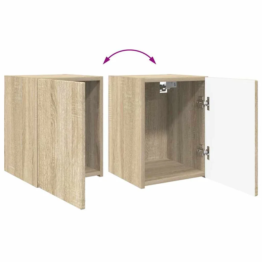 Meuble TV mural Sonoma 30 x 31 x 40 cm Bois d'ingénierie - 12