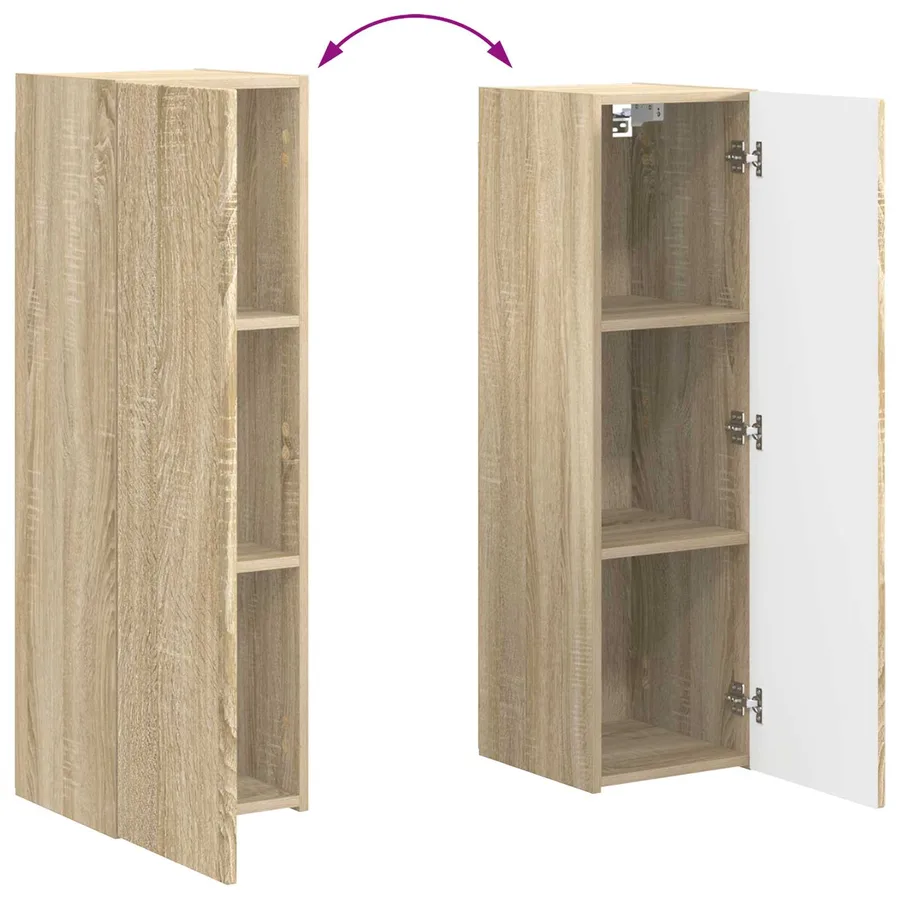 Ensemble meuble TV 4 pcs Chêne Sonoma Bois d'ingénierie - 13