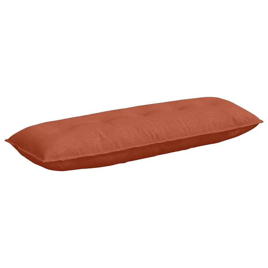 Coussin de Dos Rouge orange 140 x 50 cm Tissu en velours côtelé - 2