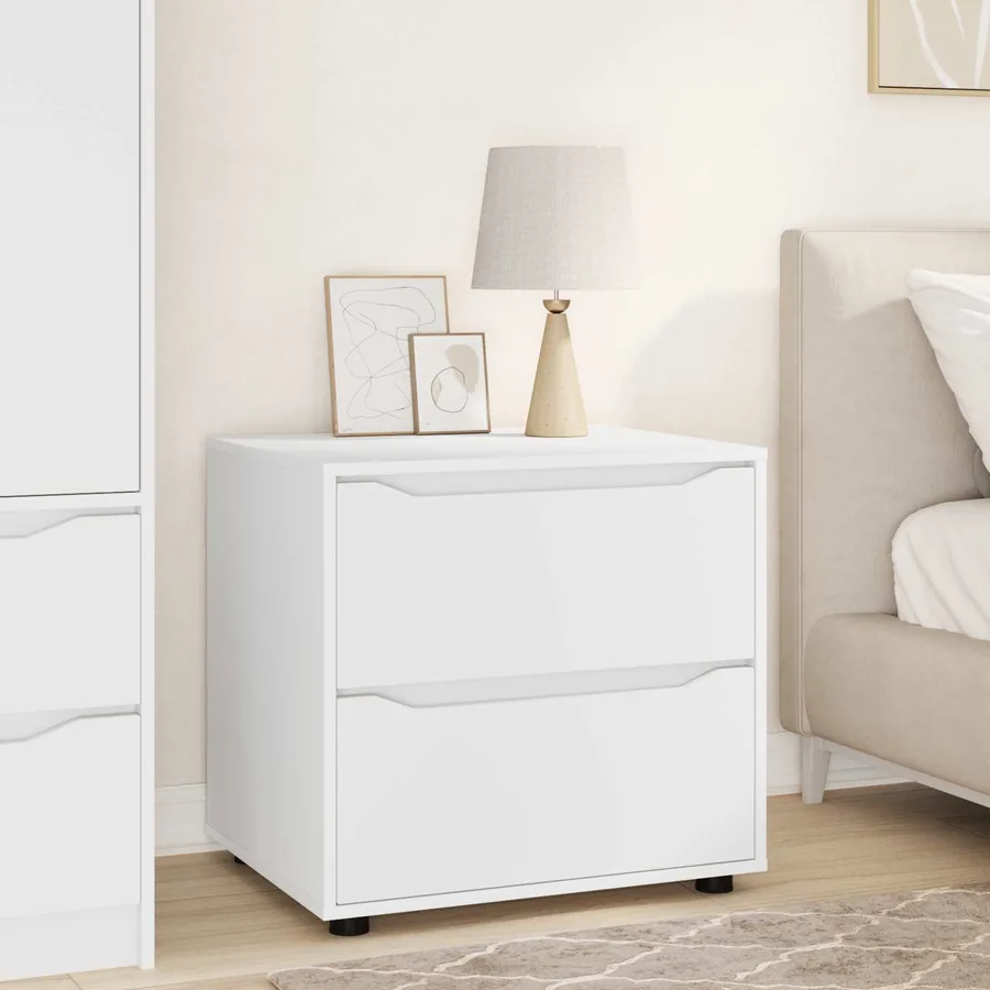Armoire de rangement Blanc 60 x 48 x 57 cm Bois d'ingénierie