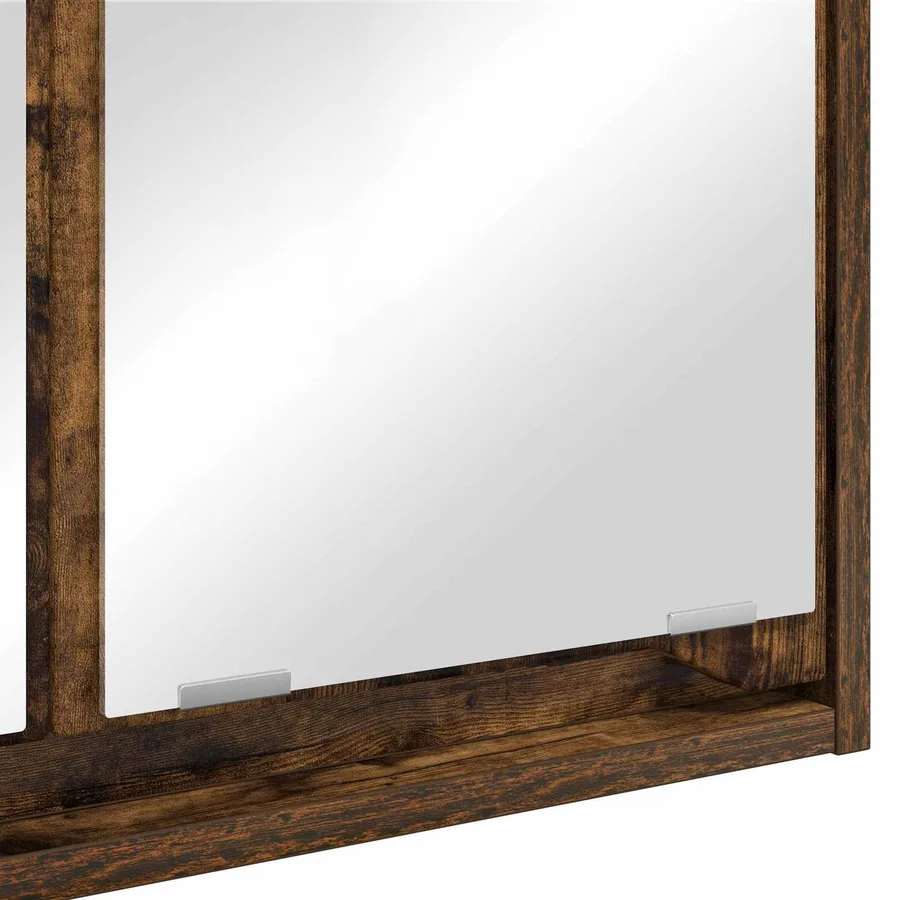 Armoire Miroir de Salle de Bain Chêne fumé 60 x 20 x 60 cm - 11