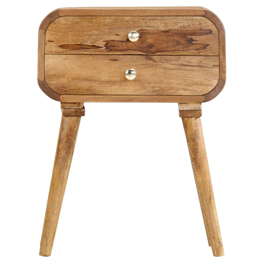 Table de chevet 43 x 30 x 58 cm Bois de manguier massif - 3