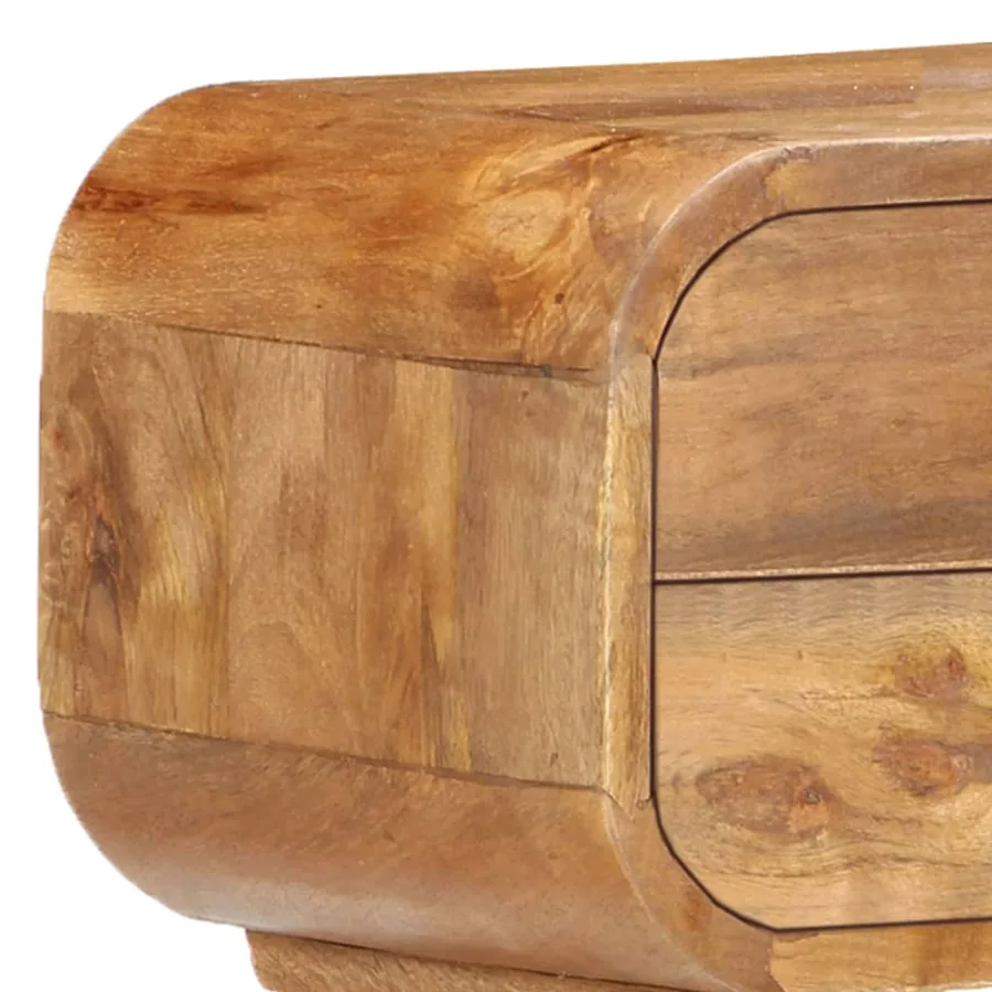 Table de chevet 43 x 30 x 58 cm Bois de manguier massif - 4