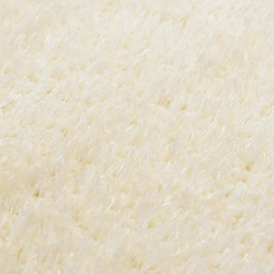 Tapis d'aire shag Crème 120 x 160 cm Polyéthylène - 3