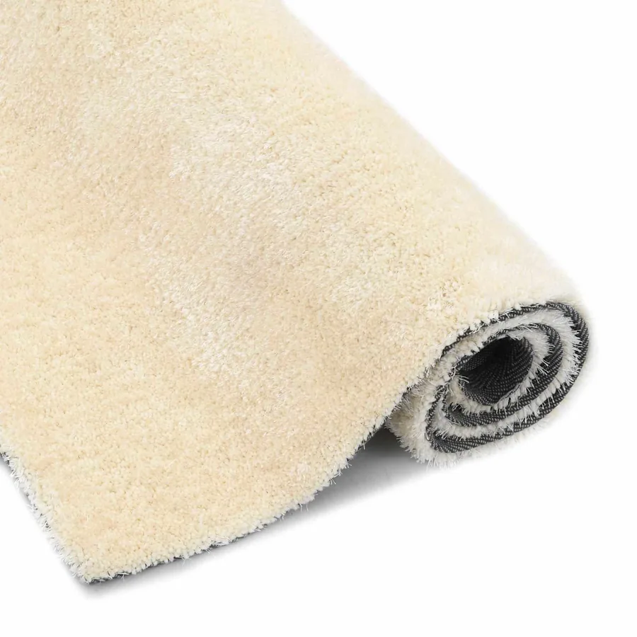 Tapis d'aire shag Crème 120 x 160 cm Polyéthylène - 5