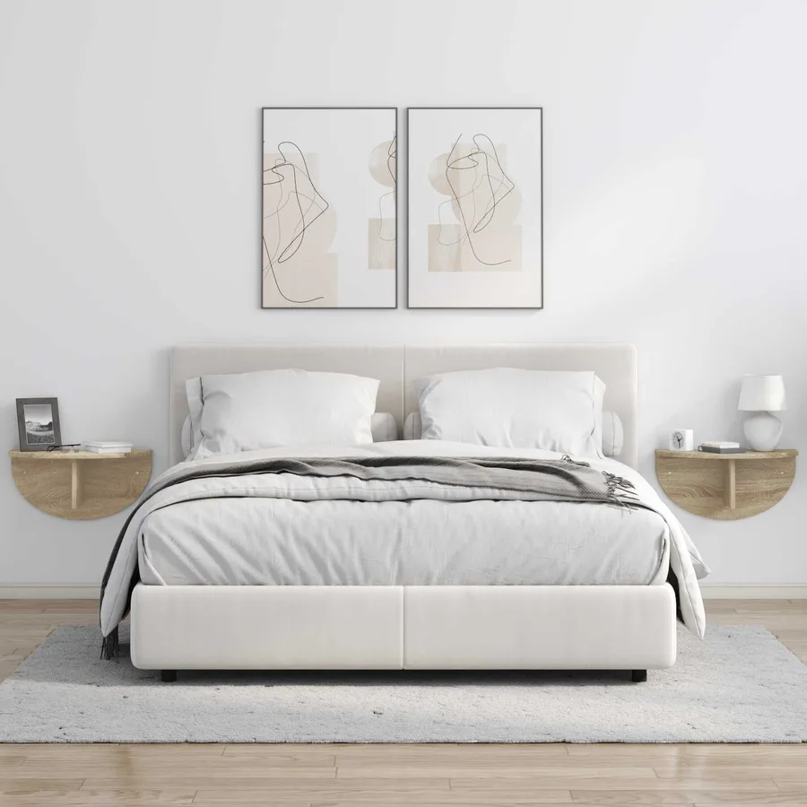 Étagère Murale Chêne Sonoma 48 x 24 x 24 cm Bois d'ingénierie - 4