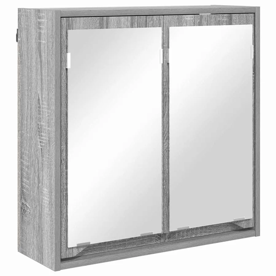 Ensemble de mobilier de salle de bain 3 pcs Gris Sonoma - 6