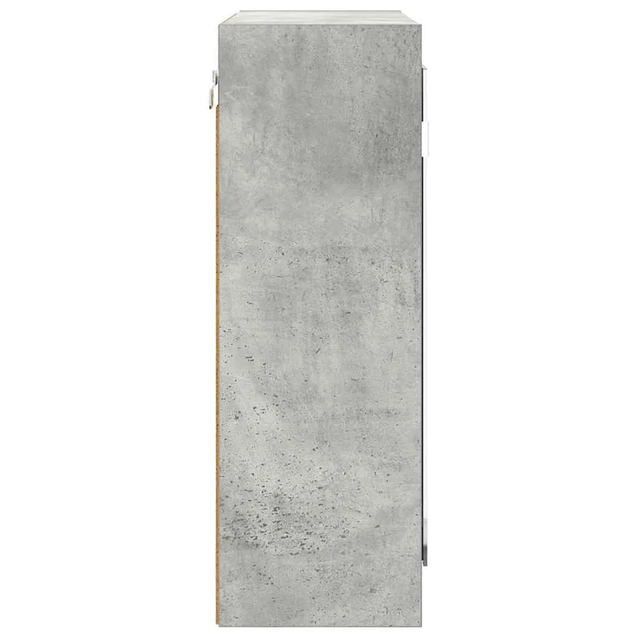 Armoire Miroir de Salle de Bain Gris béton 60 x 20 x 60 cm - 7