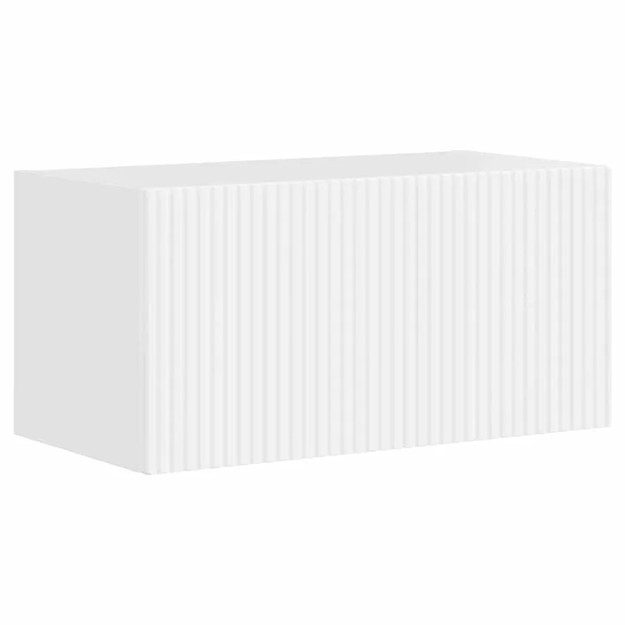 Meuble TV mural Montage mural Blanc Brillant 60 x 31 x 29,5 cm - 2