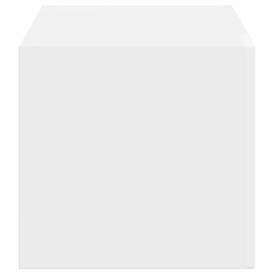 Meuble TV mural Montage mural Blanc Brillant 60 x 31 x 29,5 cm - 7