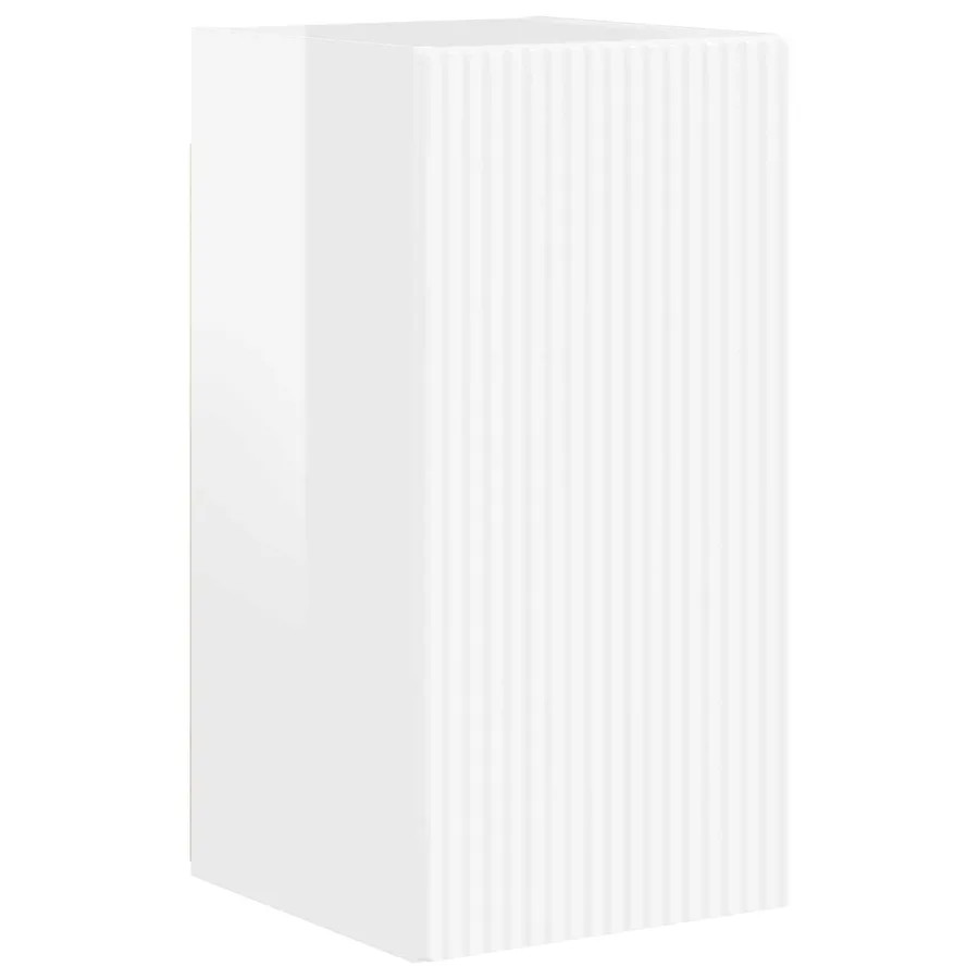 Ensemble meuble TV 4 pcs Blanc brillant Bois d'ingénierie - 7