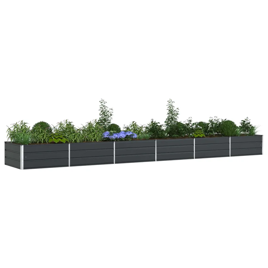 Jardinière Anthracite 580 x 100 x 45 cm Acier galvanisé - 3