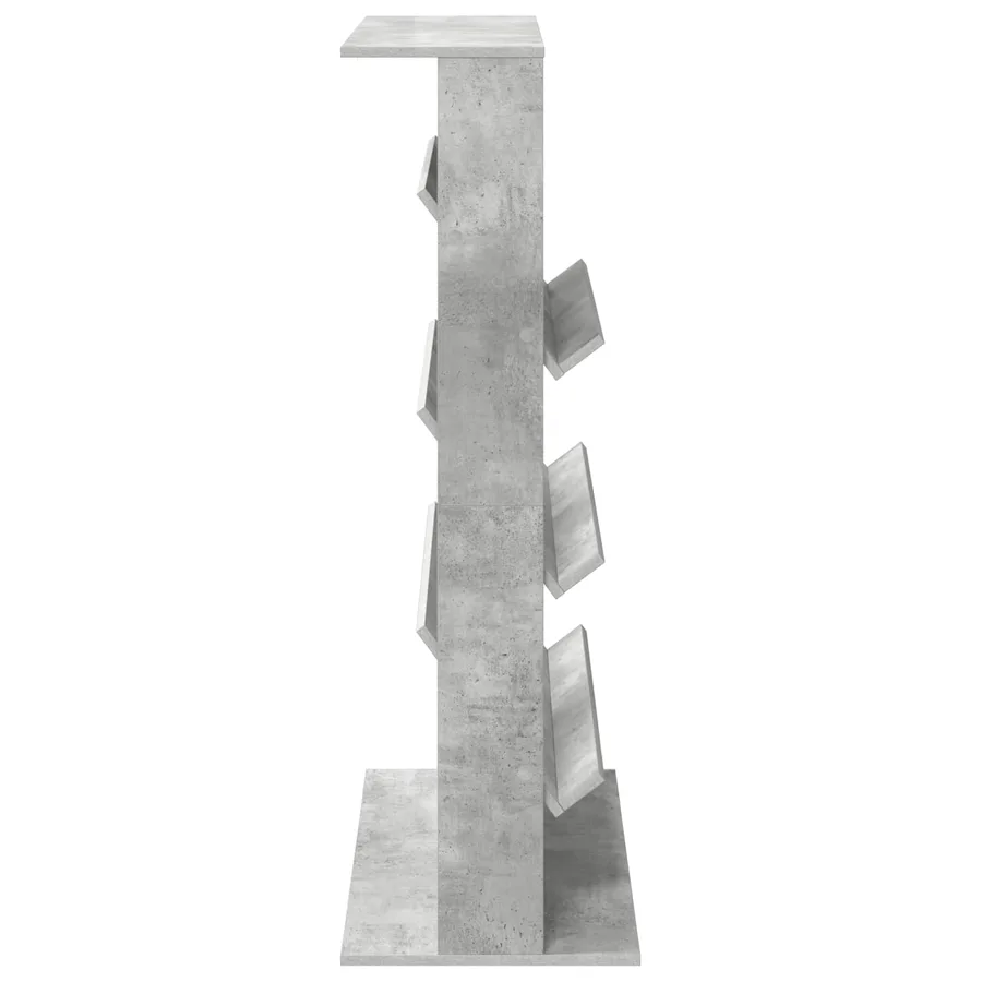 Étagère à magazines avec étagère Gris béton 70 x 41 x 126 cm - 6