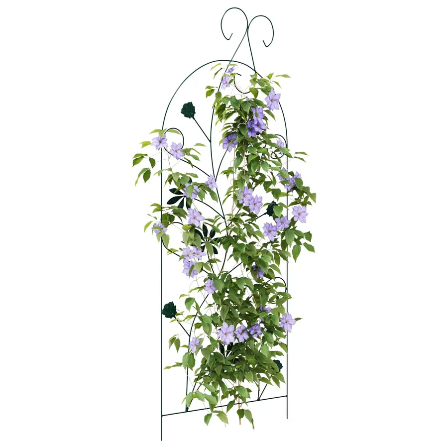 Clôture de jardin 3 pcs Vert 112 x 39,5 cm Acier - 3