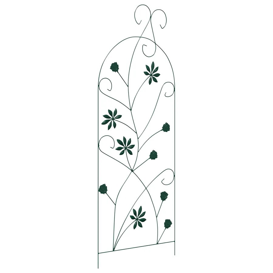 Clôture de jardin 3 pcs Vert 112 x 39,5 cm Acier - 5