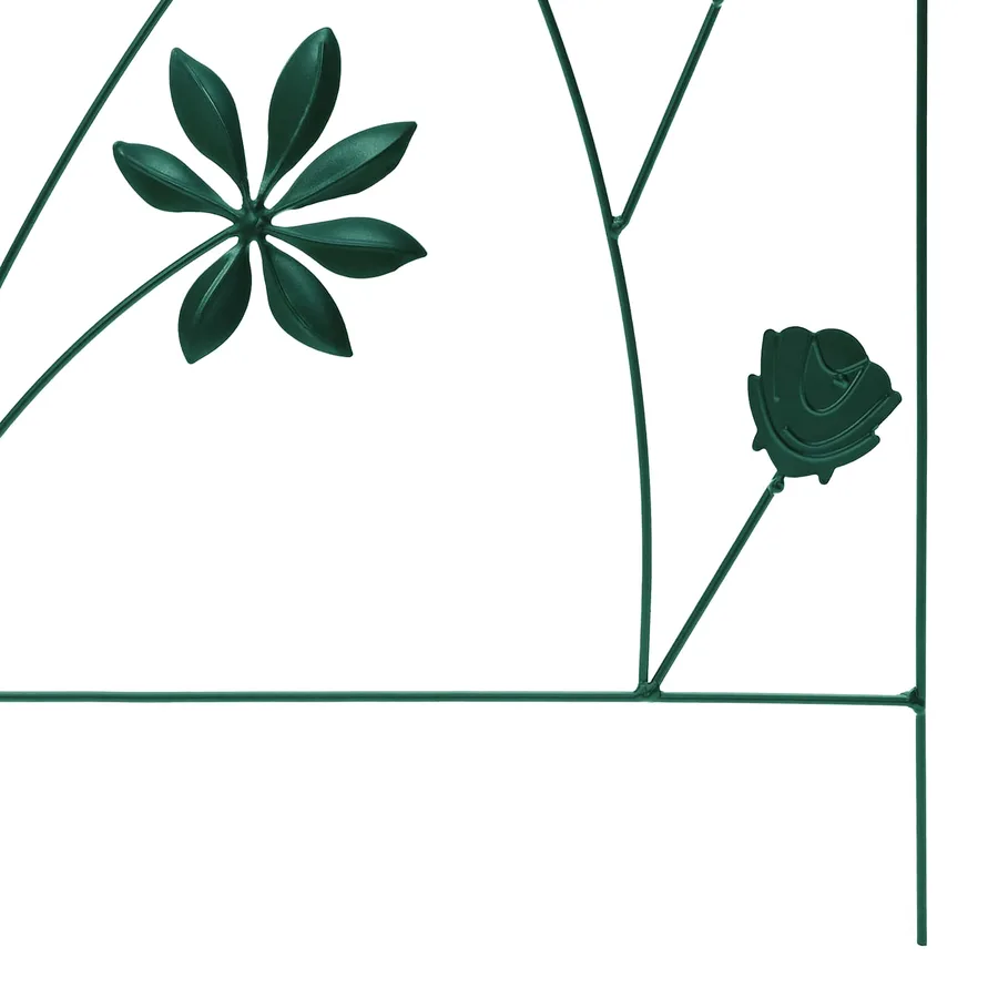 Clôture de jardin 3 pcs Vert 112 x 39,5 cm Acier - 8
