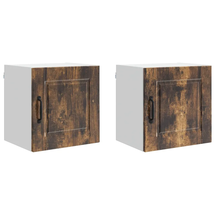 Meuble mural PORTO 2 pcs Chêne fumé 40 x 31 x 40 cm - 2