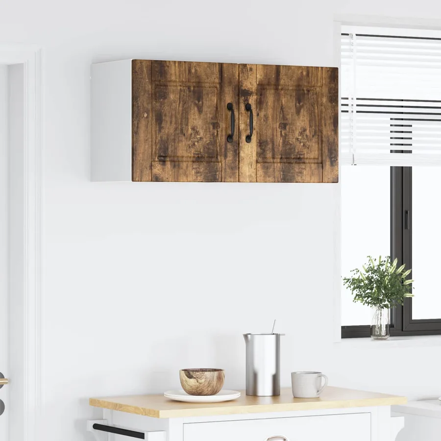 Meuble mural PORTO 2 pcs Chêne fumé 40 x 31 x 40 cm - 4