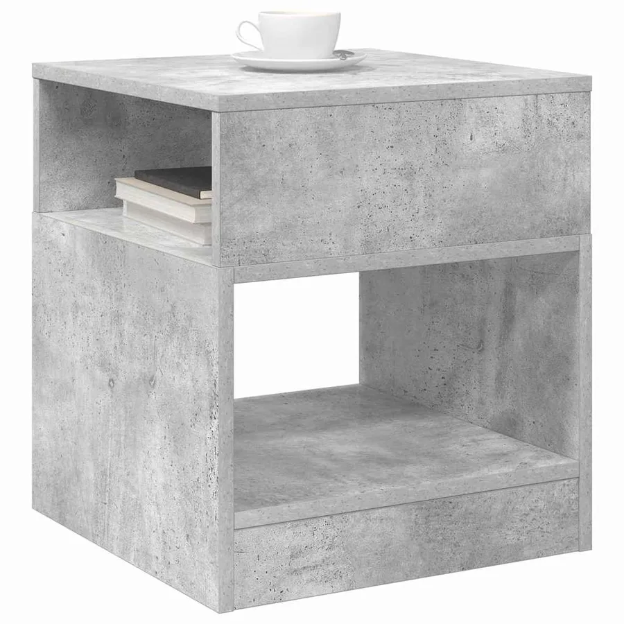 Table d'appoint 2 pcs Gris béton 40,5 x 40 x 45 cm - 3