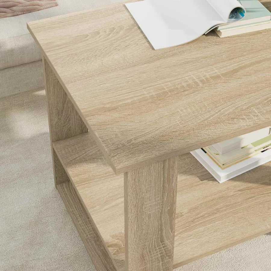 Table basse Chêne Sonoma 72 x 50 x 50 cm Bois d'ingénierie - 4