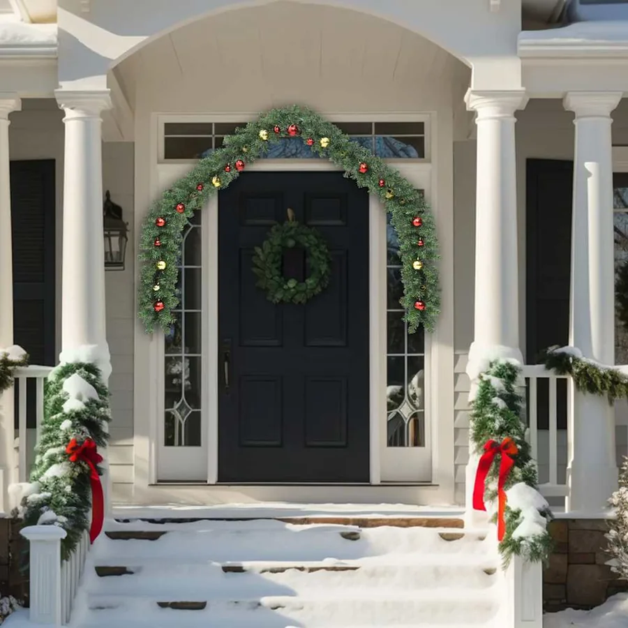 Guirlande de Noël décorée avec boules 5 m - 3