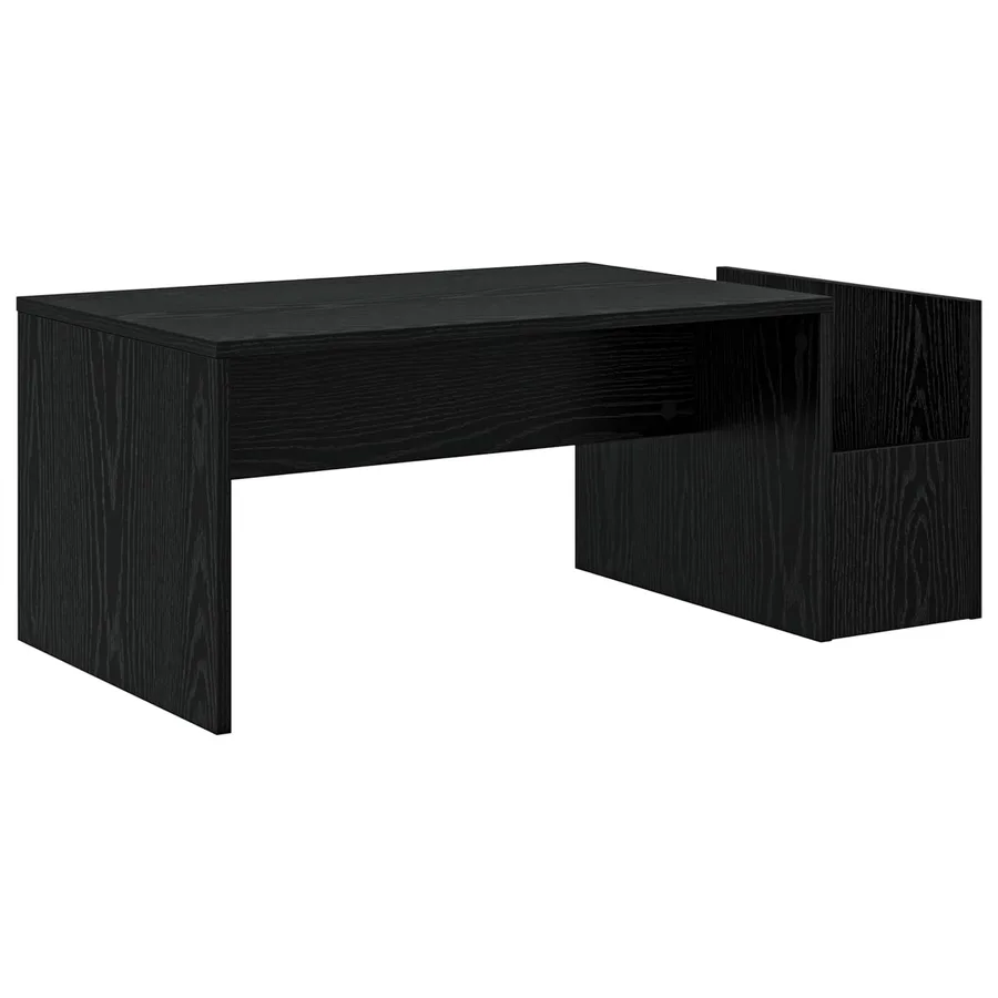 Table basse Chêne noir 90 x 45 x 35 cm Bois d'ingénierie - 7