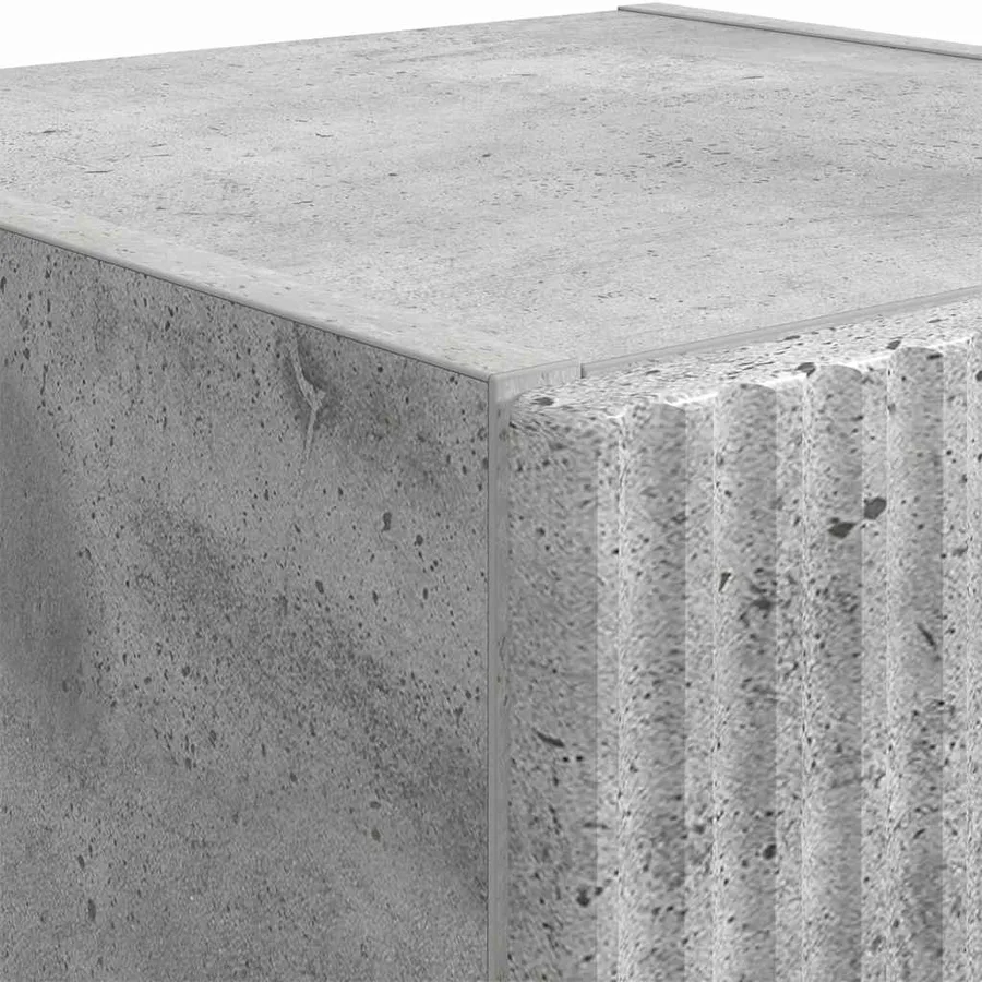 Meuble TV mural 2 pcs Béton 30 x 31 x 100 cm Bois d'ingénierie - 10